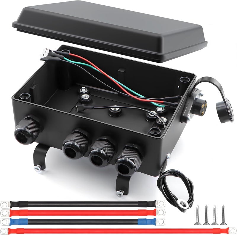 Torkettle Winch Solenoid Relay Control contactor Box for 8000-17000lbs Electric ATV UTV Winch 12V - Image 1